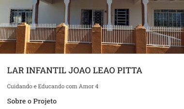 CAMPANHA UNIÃO SOLIDÁRIA - Apoie LAR INFANTIL JOAO LEAO PITTA