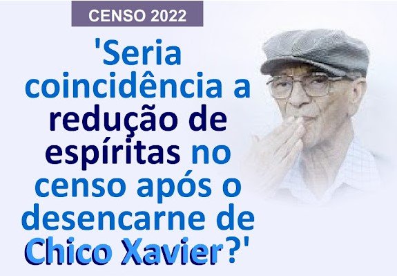 Religiões no Brasil pelo Censo 2022: 'Seria coincidência a redução de espíritas no censo após o desencarne de Chico Xavier?', por Vladimir Alexei